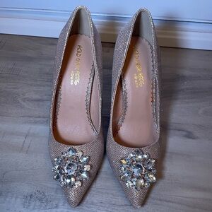 Headover Heals by Dune - Golden Sparkle High Heels - Wedding Shoes